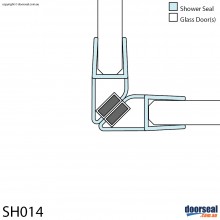SH014 Magnetic Shower Screen Seal (6mm glass)